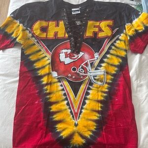 Tie-Dye Chiefs Lace-Up T-Shirt